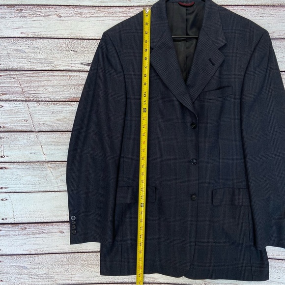 Hart Schaffner Marx Blazer 43L Sport Coat Jacket Mens Blue Workers Unite… - Picture 6 of 11
